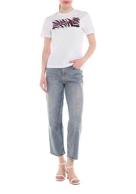 Jeans baggy ricoperto di brillantini Just Cavalli JUST CAVALLI | Pantaloni | 76PAB5BC CDW87904
